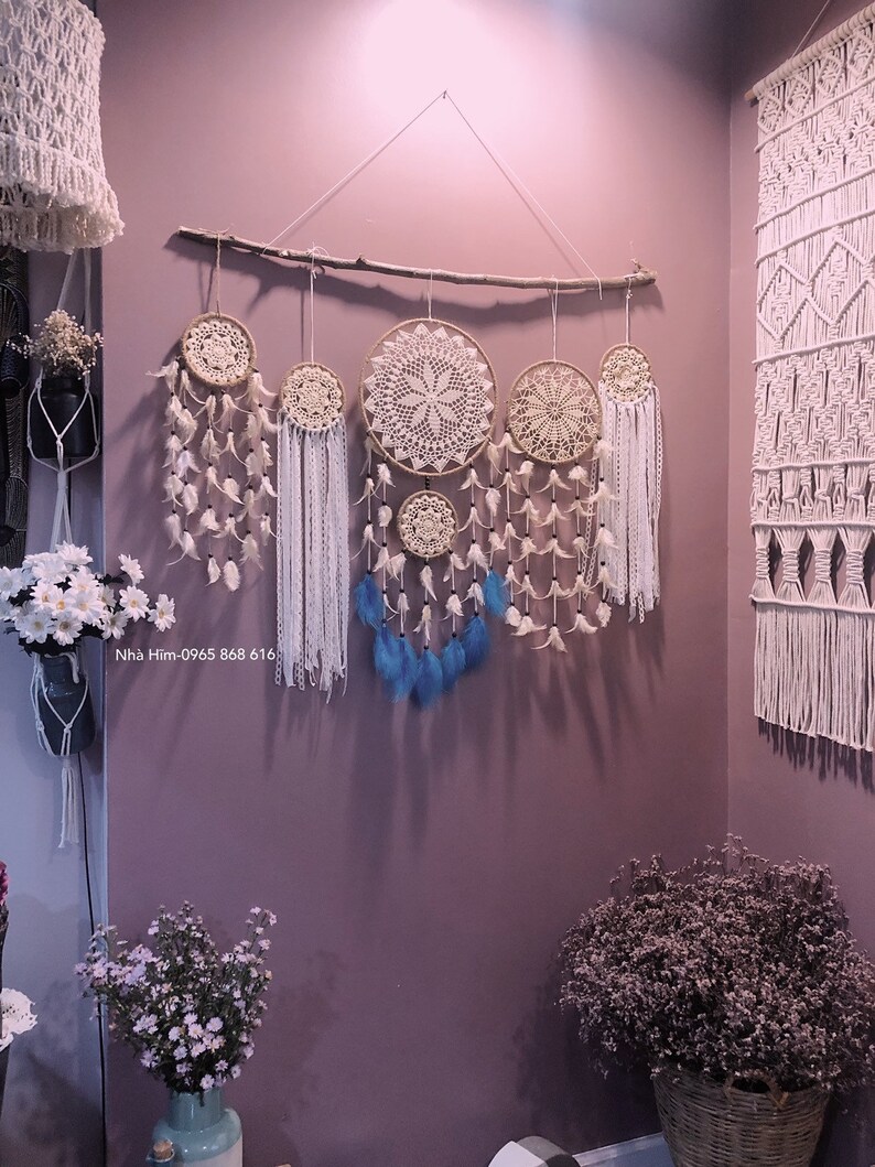 5 dream catchers dream catcher wall hanging large Etsy