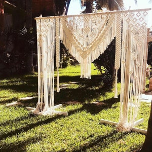 Macrame wedding backdrop, macrame wedding arch, macrame wall hanging