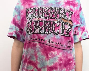 ben&jerry's Tシャツ　CHERRY GARCIA 　オーガニック Ben and Jerry's Shirt Grateful Dead Cherry Garcia Tie Dye