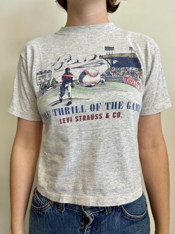 Vintage 80s Levis Strauss T Shirt Baseball USA Women's - Etsy