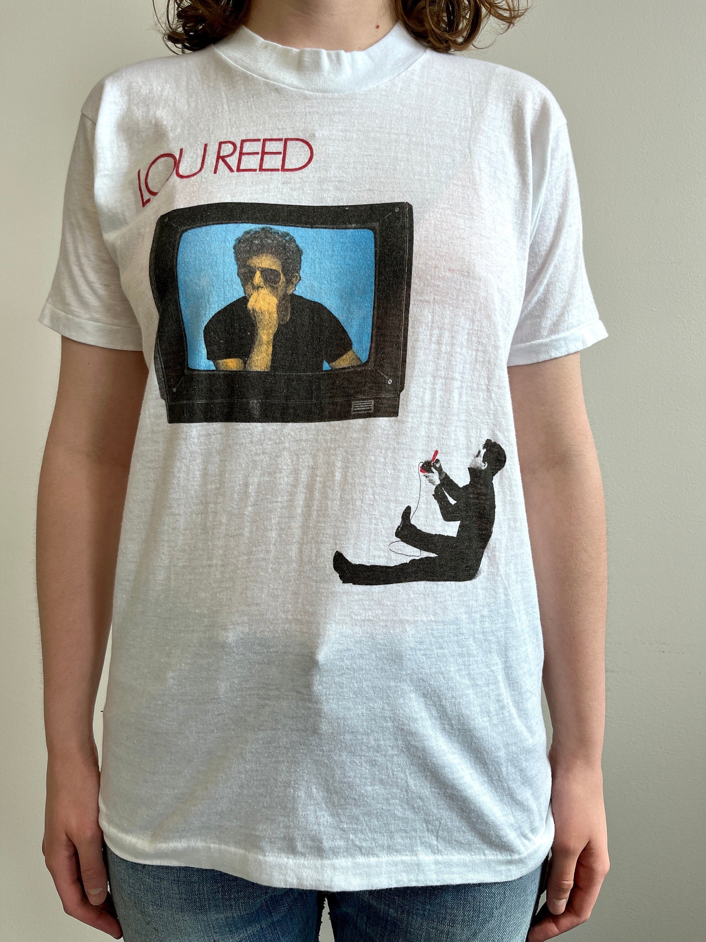 Vintage Lou Reed New Sensations T Shirt 80s Velvet Underground