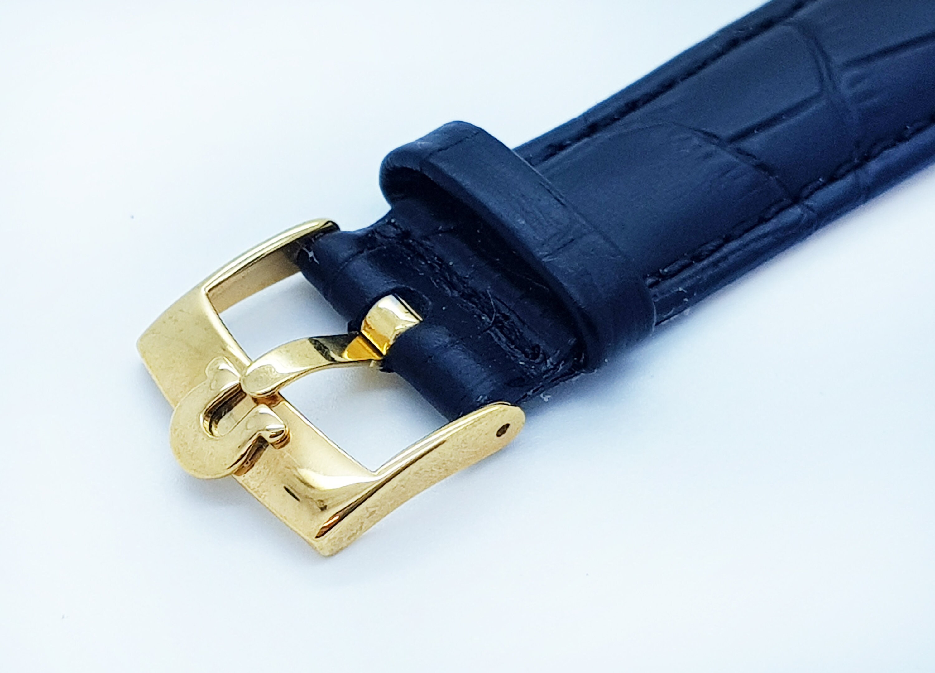 18mm Omega Watch Genuine Leather Replacement Strap with Buckle Etsy