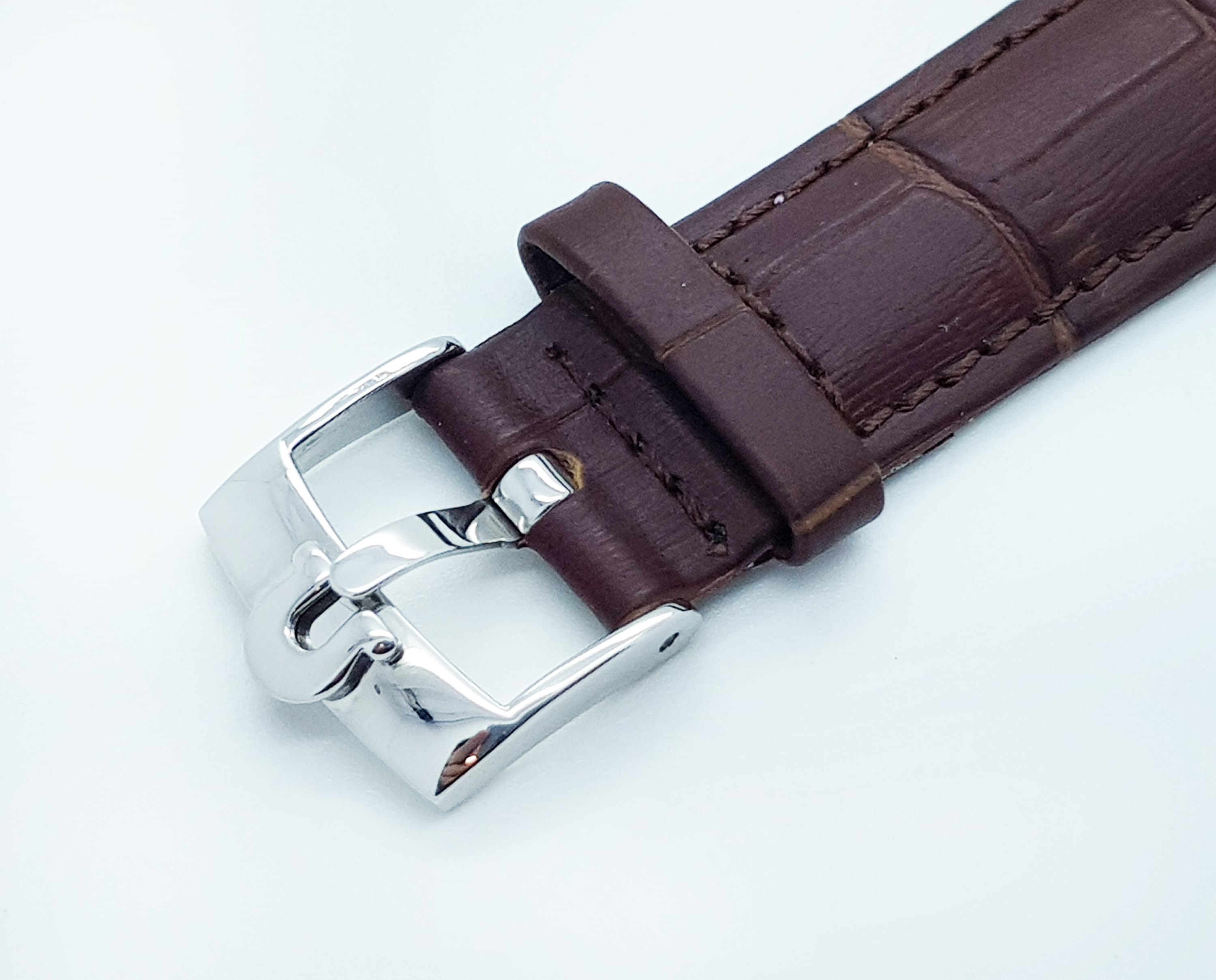 18mm Omega Watch Genuine Leather Replacement Strap with Buckle Etsy