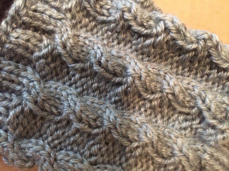 Knit boot cuff