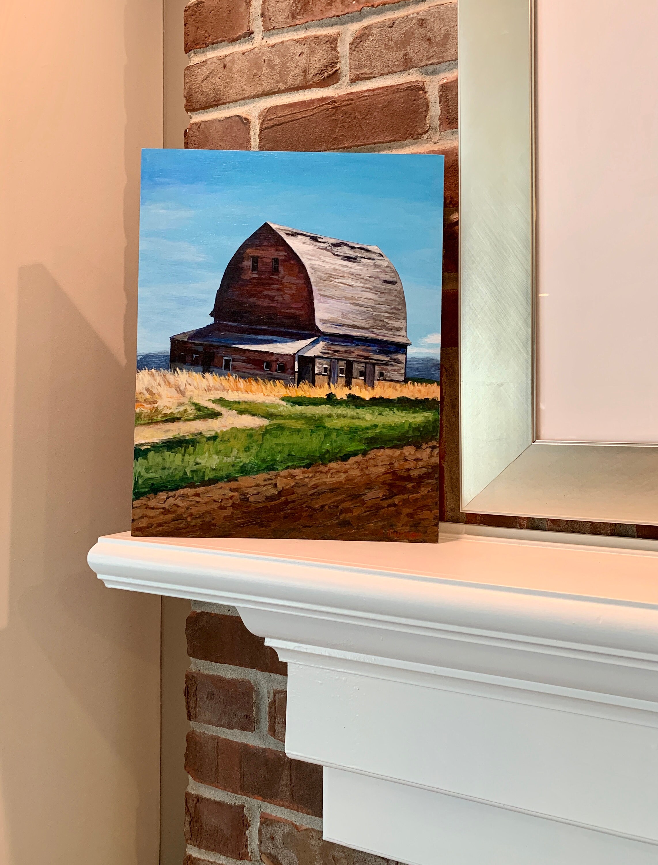 Barn Painting Rustic Barn Wall Art Original Barn Art Barn Etsy UK