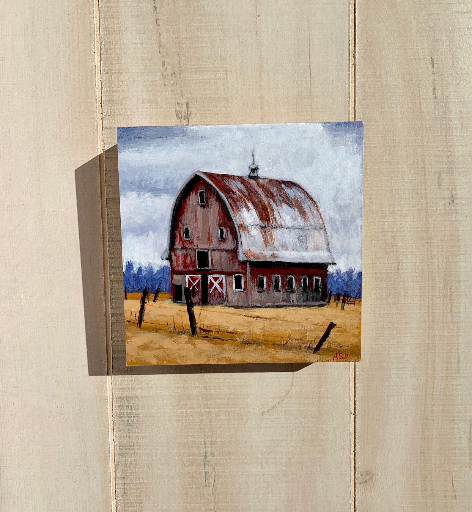 Rustic Barn Art, Barn Landscape, Barn Painting, Rustic Barn Wall Art