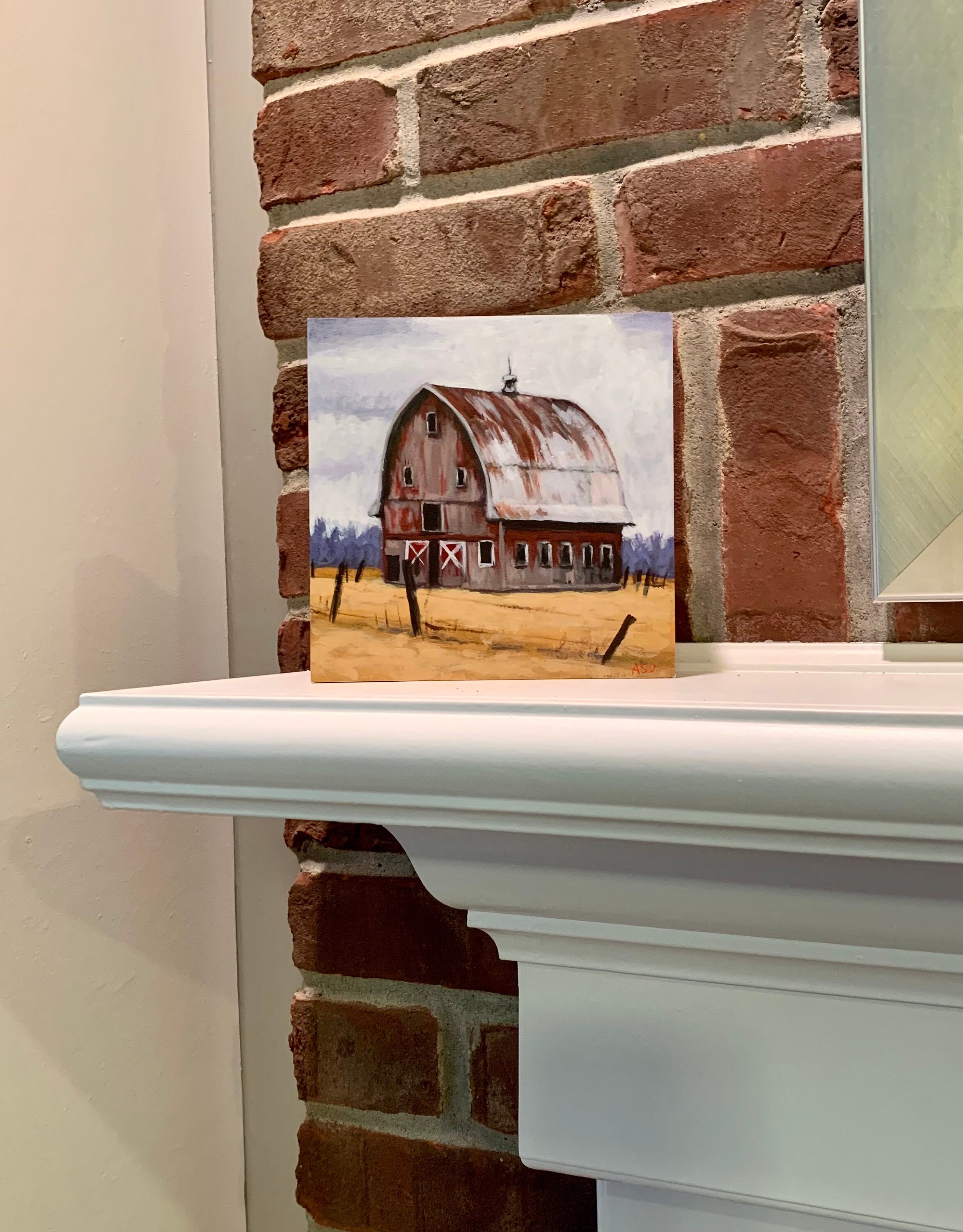 Rustic Barn Art, Barn Landscape, Barn Painting, Rustic Barn Wall Art