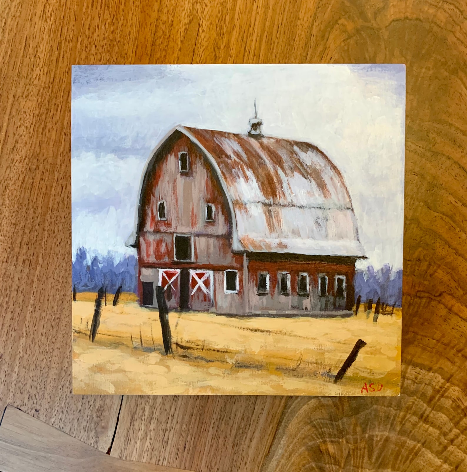 Rustic Barn Art, Barn Landscape, Barn Painting, Rustic Barn Wall Art