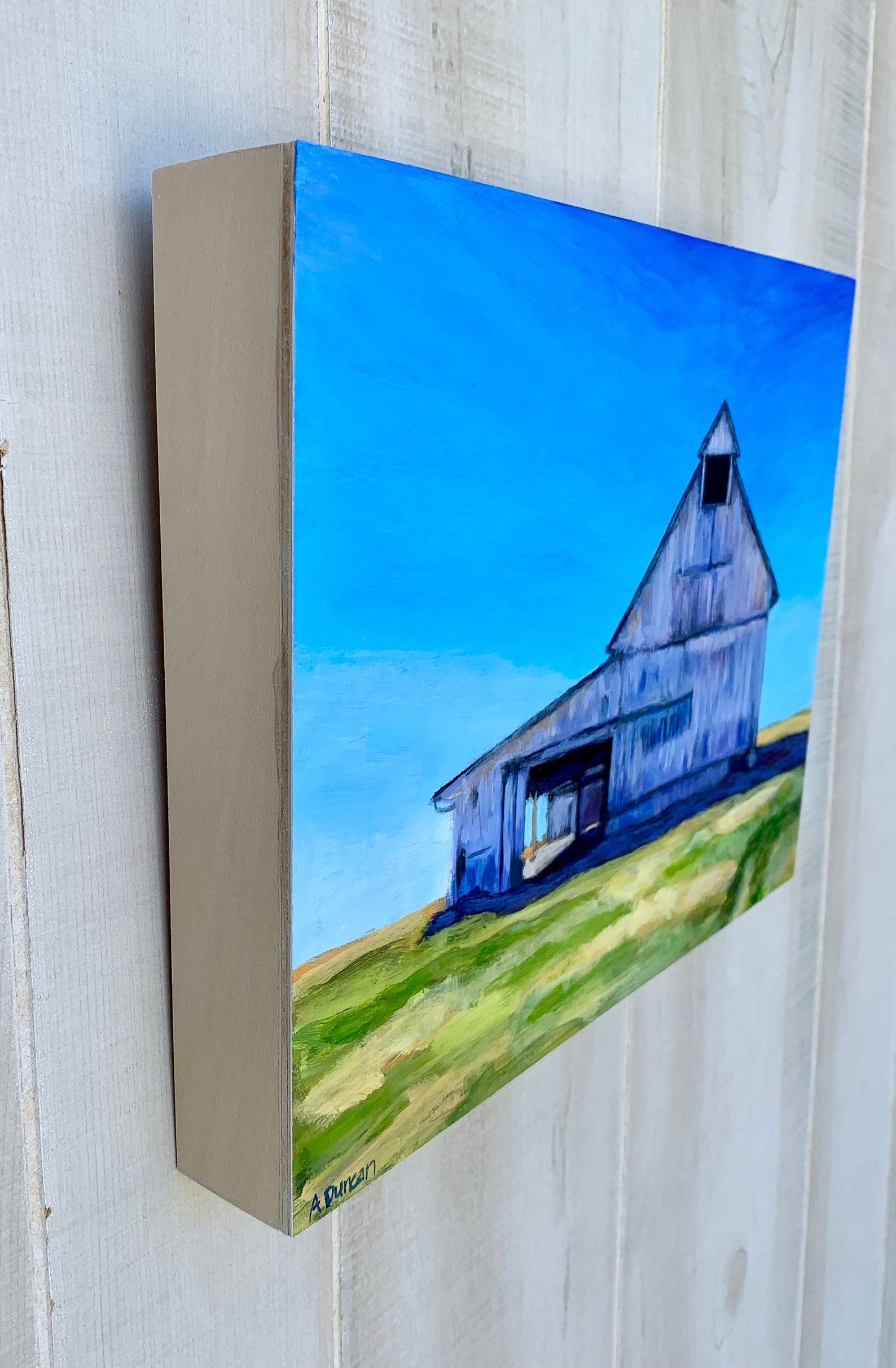 Rustic Barn Wall Art Barn Painting Original Barn Landscape Etsy