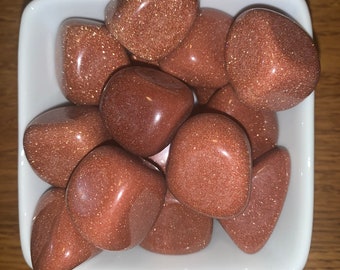 Goldstone Tumbles • Red Sandstone Tumbles