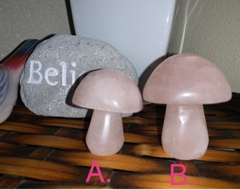Rose Quartz Mushrooms