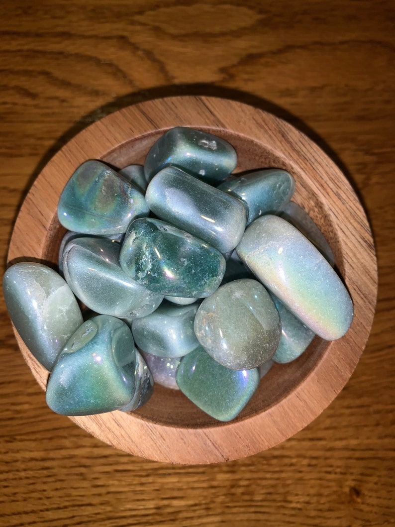 Aura Green Aventurine Tumbles