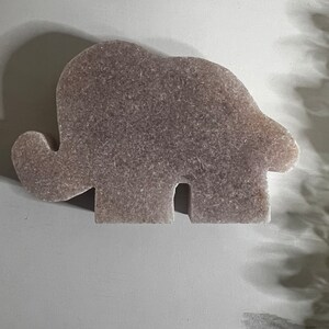 Pink Amethyst Elephant Carving • Heart Chakra • Love • Peace • Serenity