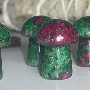 Ruby Zoisite Mushrooms• Anyolite •