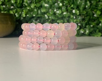 Morganite bracelets • Beryl bracelets • rose quartz • aquamarine • goshenite • morganite • emerald • alexandrite • helidor • chrysoberyl •