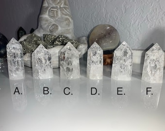 Crackle Quartz Towers