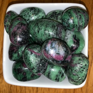 Ruby Zoisite Tumbles • Anyolite •