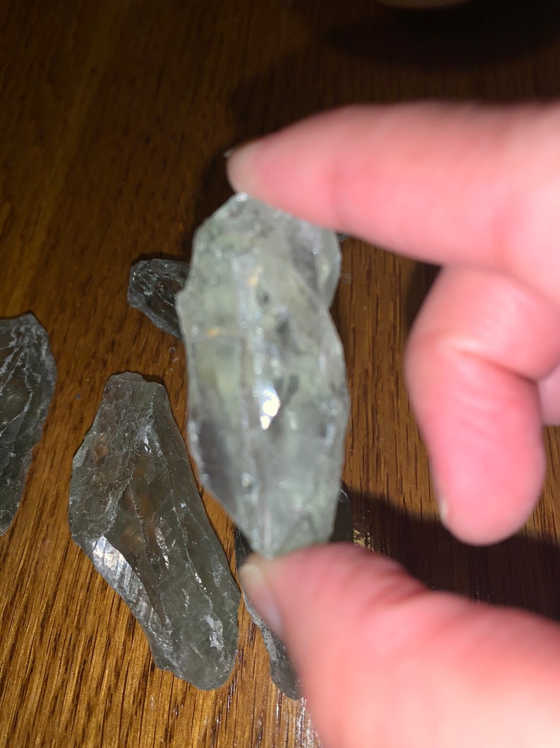 Prasiolite Green Quartz Natural Stoneraw Green Amethyst Etsy