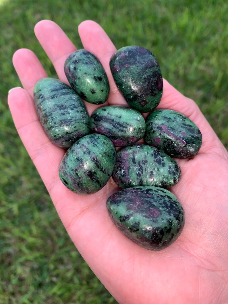 Ruby Zoisite Tumbles \u2022 Anyolite \u2022