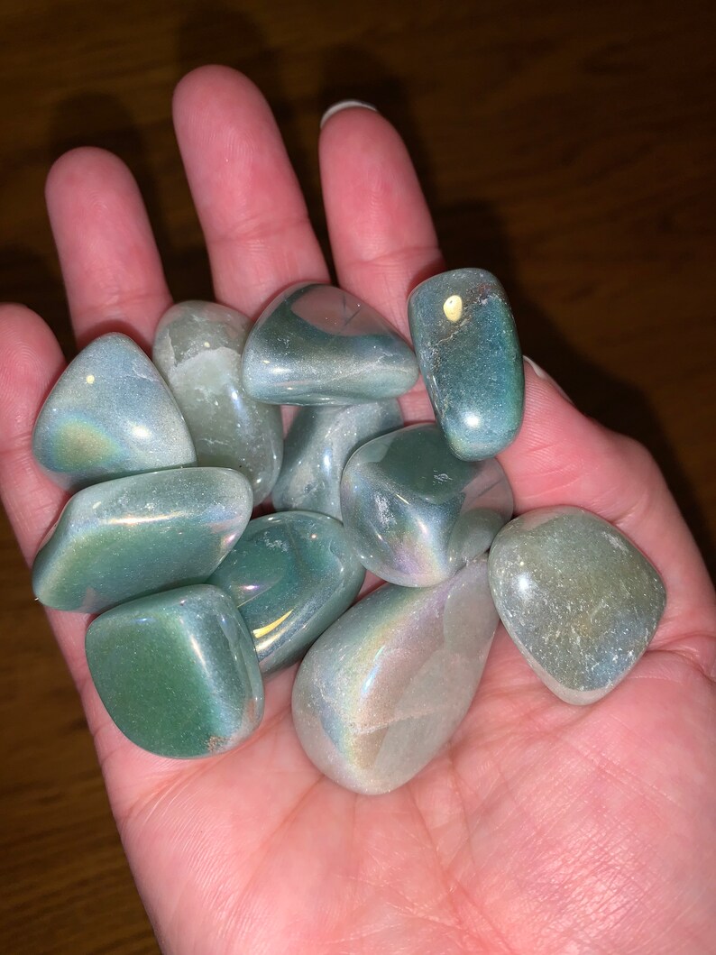 Aura Green Aventurine Tumbles