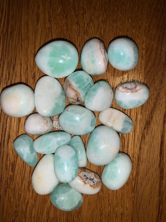 Caribbean Blue Calcite Tumbles
