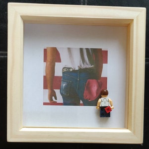 Lego inspired Bruce Springsteen framed art