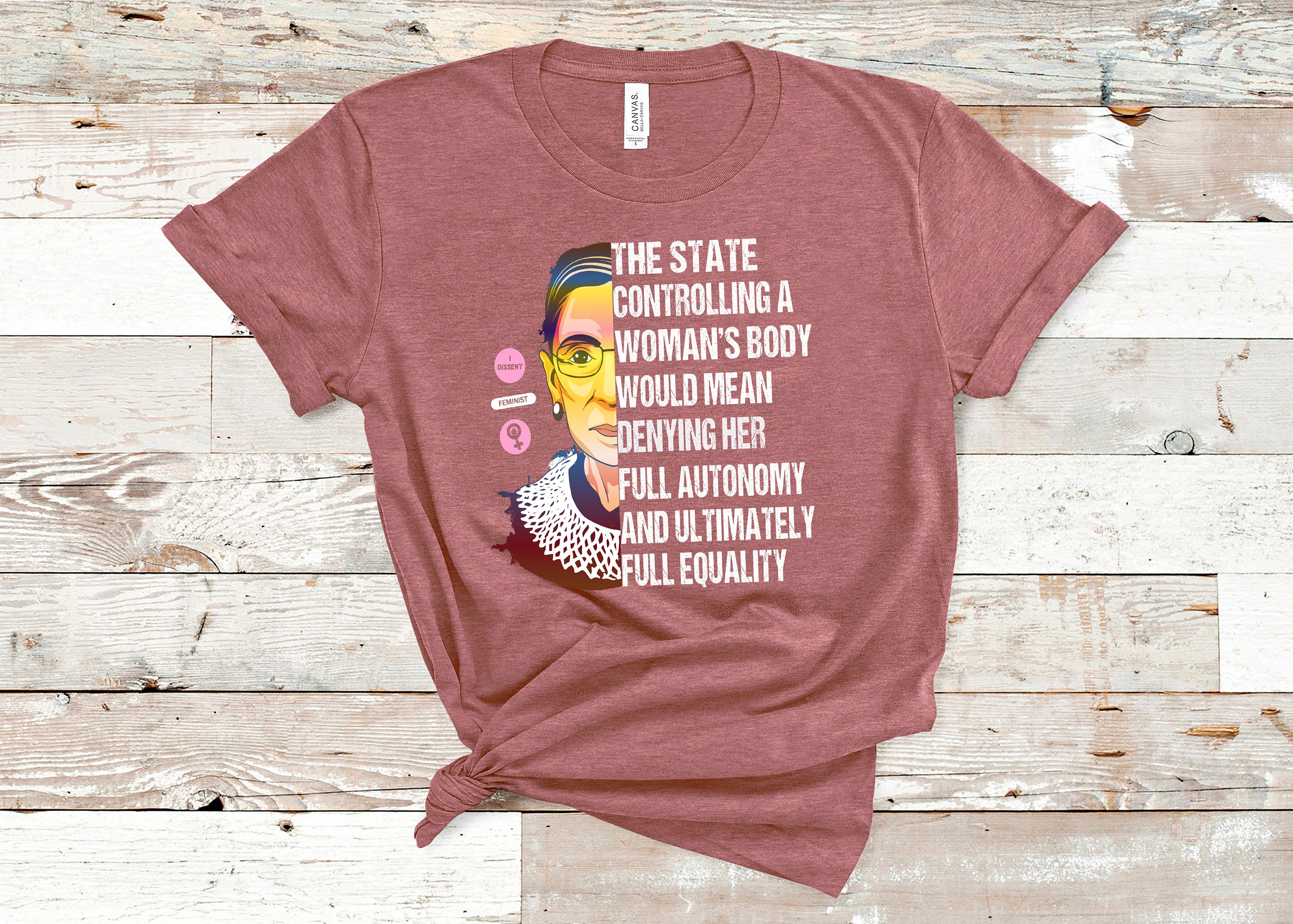 Image of Ruth Bader Ginsburg T-Shirt | Pro Choice Feminist Gift Idea Notorious Rbg Shirt