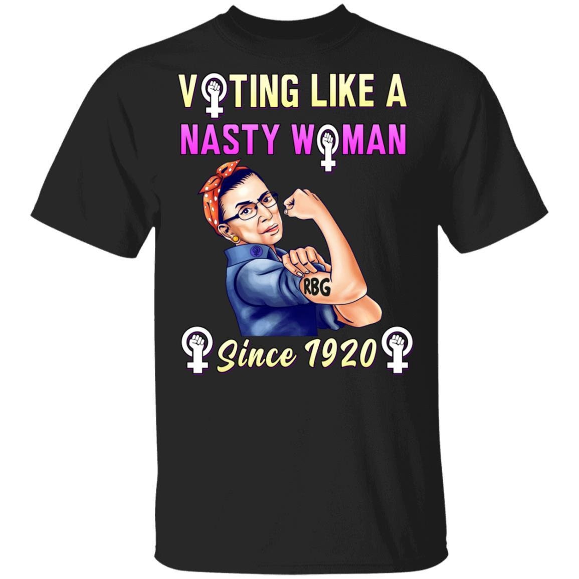 Image of Ruth Bader Ginsburg T-Shirt | Notorious Rbg Gift Shirt Voting Like A Nasty Woman Feminist