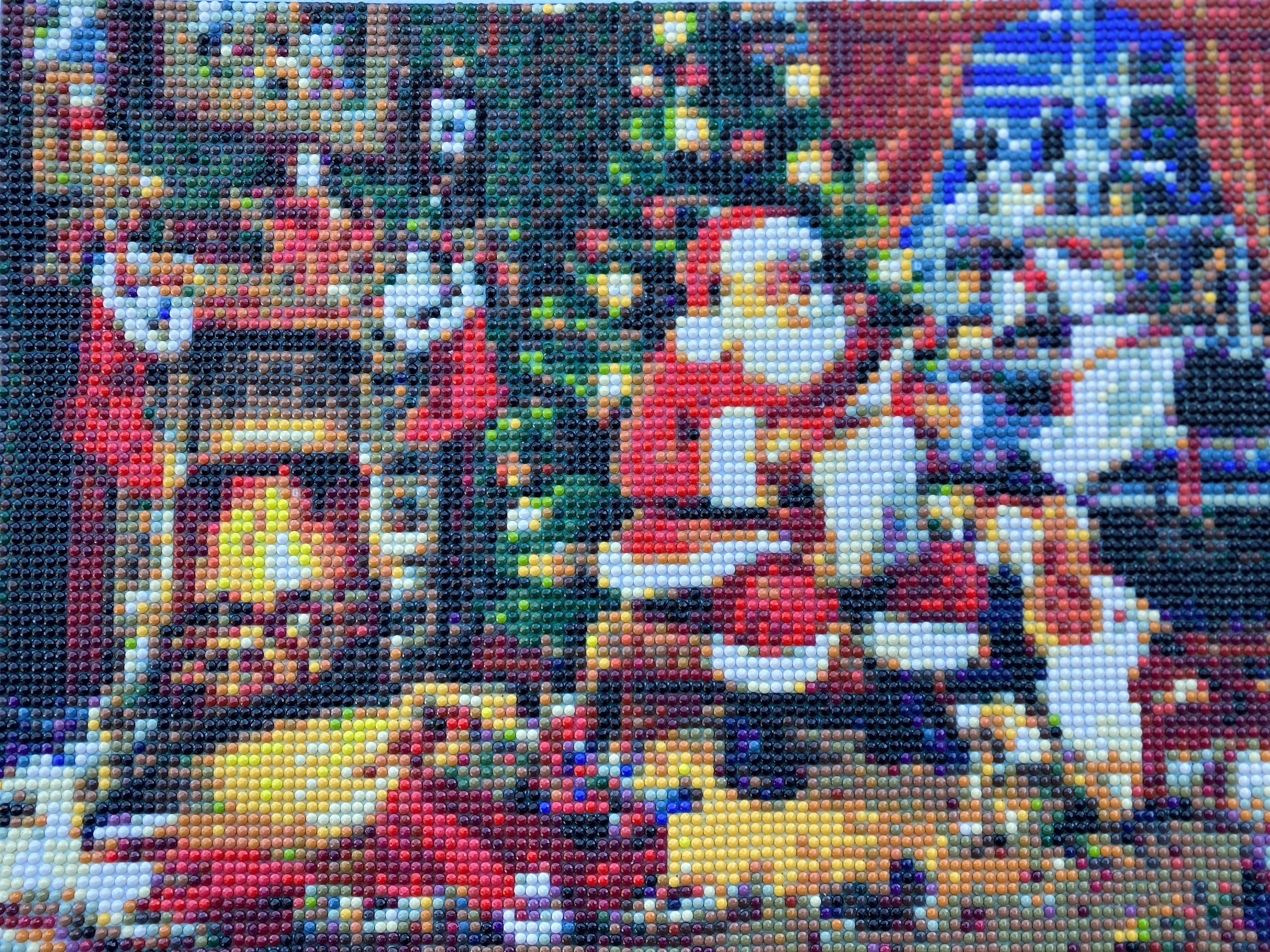 Finished Diamond Painting Christmas Scene 13x 9 1/2 - Etsy New Zealand