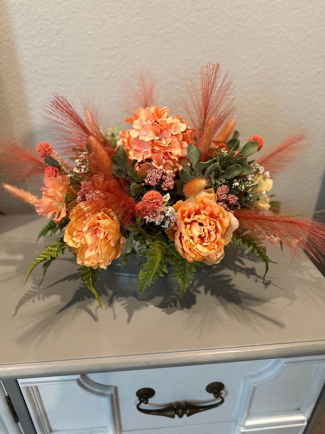 Silk Flower Arrangement Etsy