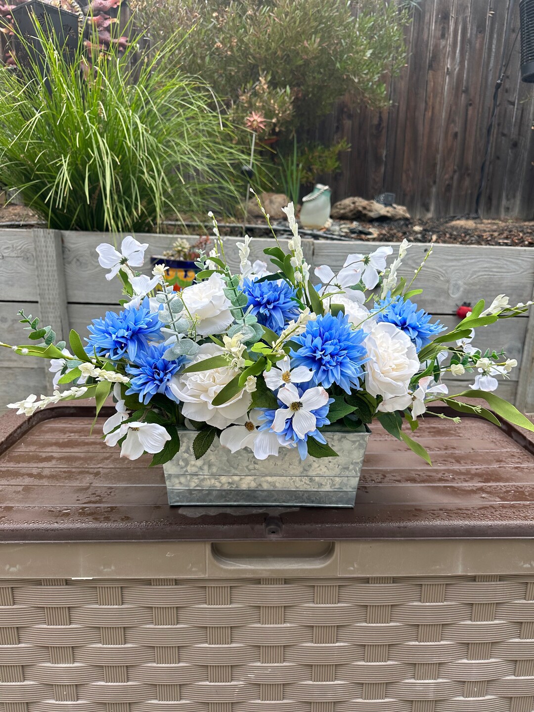 Silk Flower Arrangement Etsy