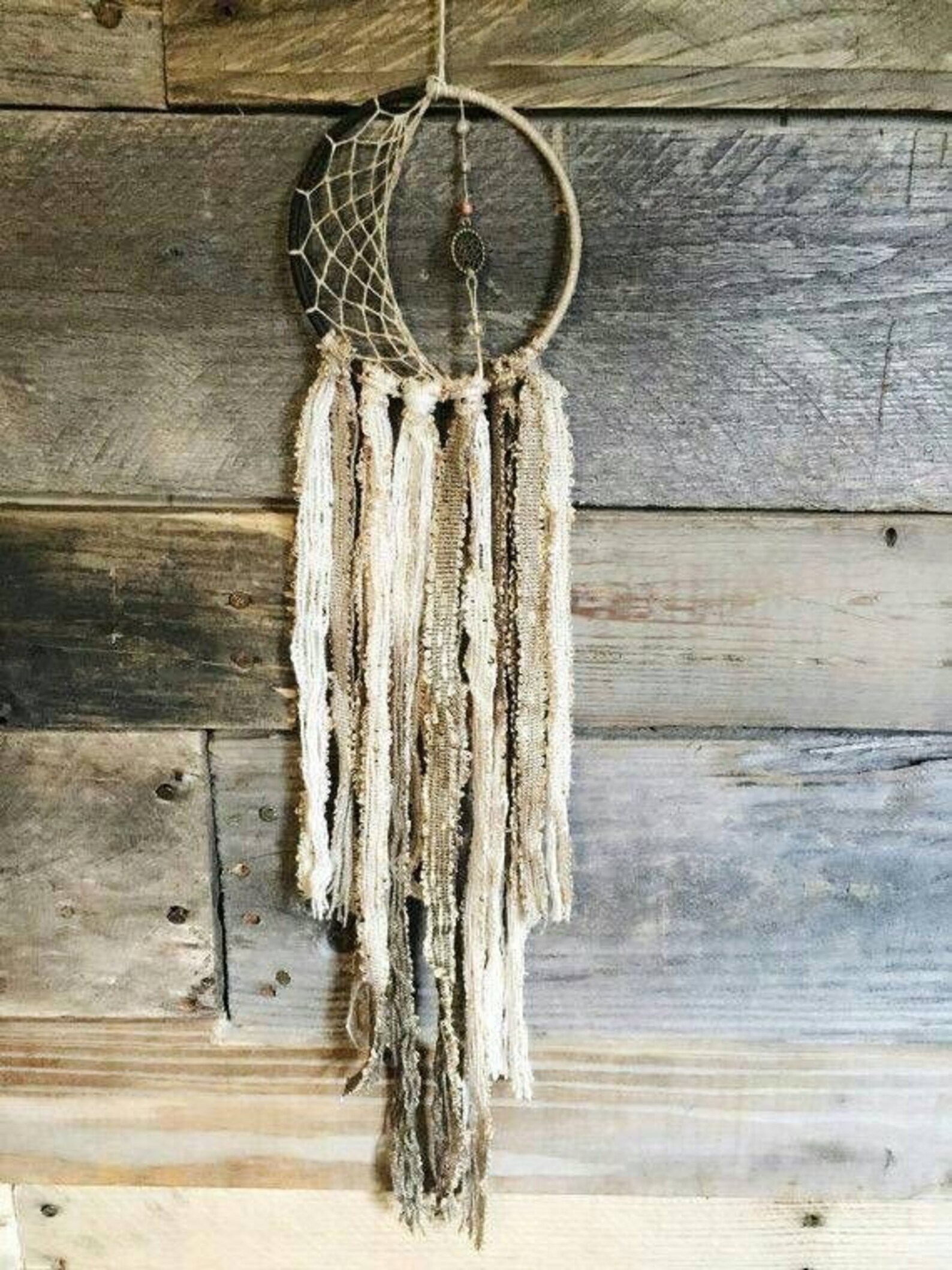 Crescent Moon Dreamcatcher Tree of Life Pendant Dream - Etsy