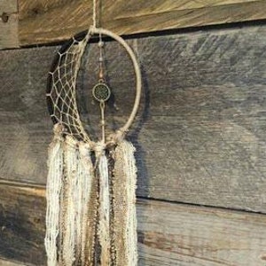 Crescent Moon Dreamcatcher Tree of Life Pendant Dream - Etsy