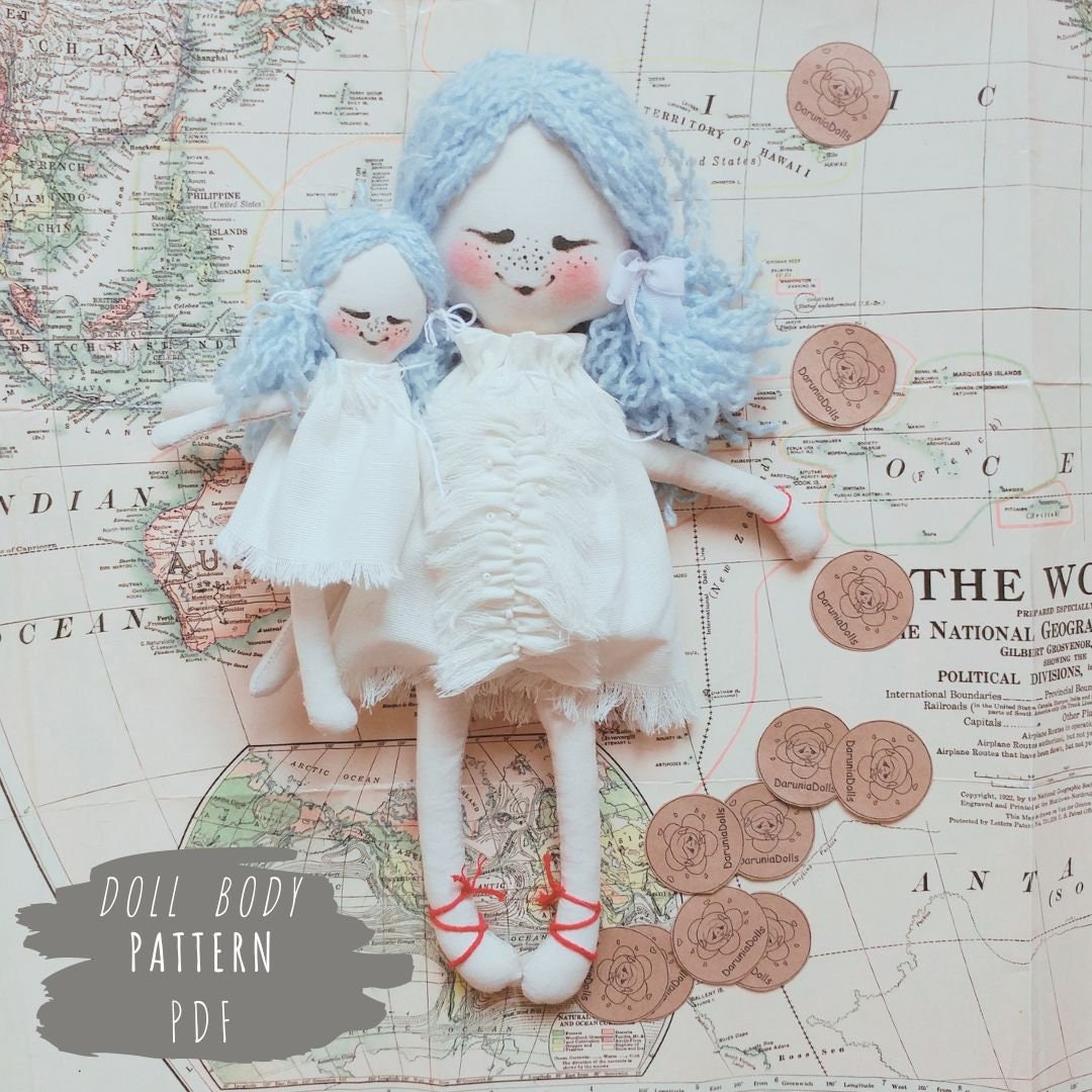 PDF Patterns: 13.78 35cm Mom Doll 7.09 18cm - Etsy