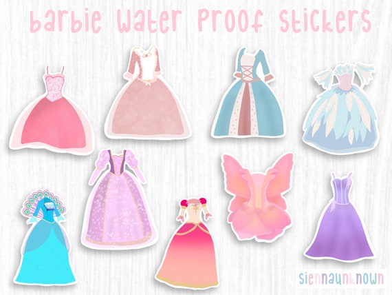 Barbie Stickers & Prints Barbie Princess and the Pauper | Etsy