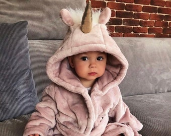 Plush Bathrobe Unicorn 0-14 years