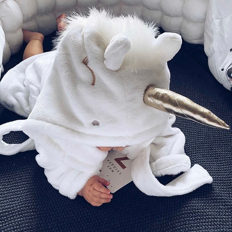 plush unicorn robe