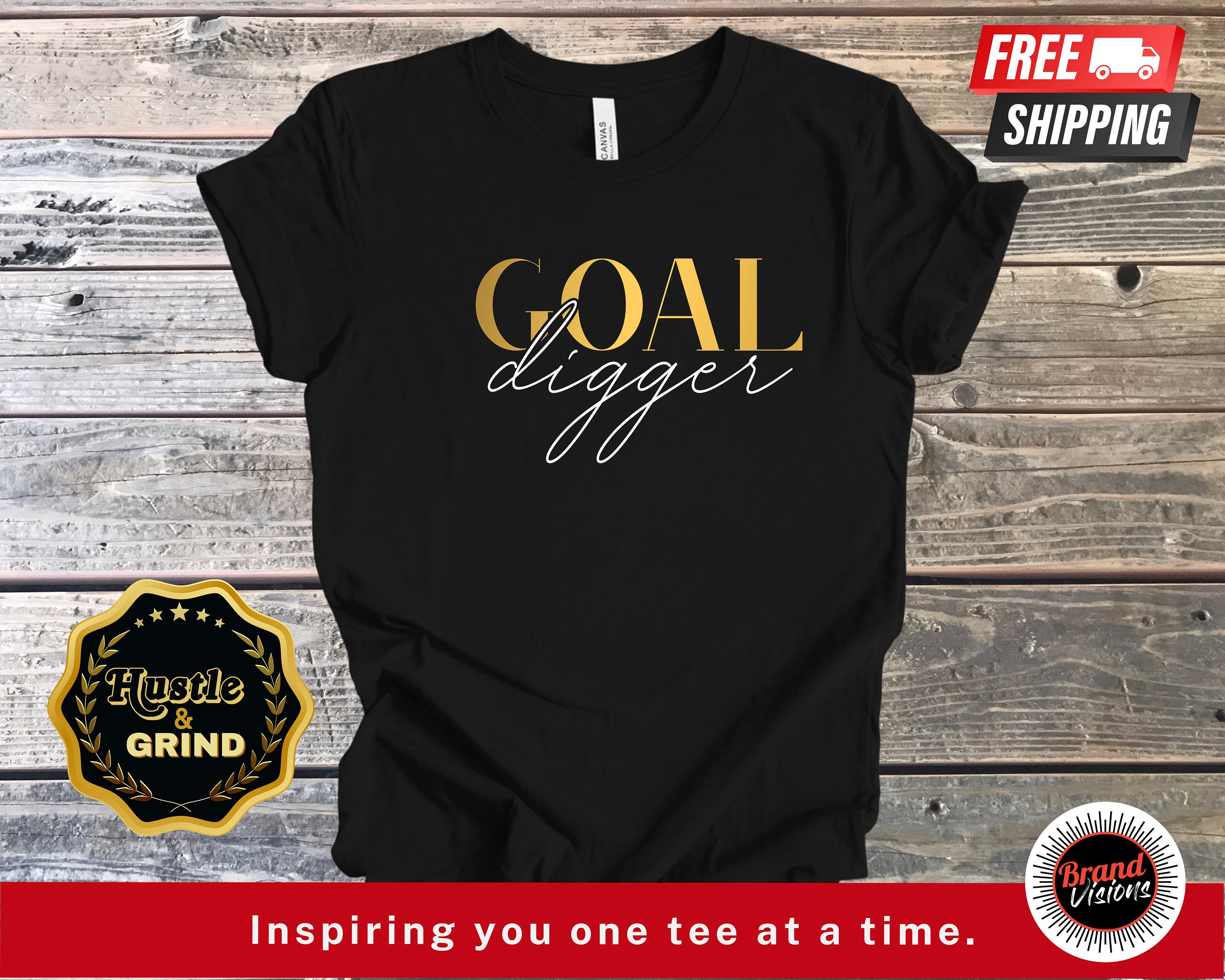 Buy Goal Digger T-shirt My New Goals New Years Goals on a Online in India 