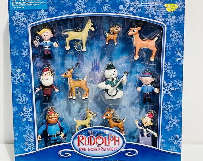 Memory Rudolph New 12 Piece Memory Lane Rudolph the Red-nose Reindeer Holiday Clip-on ...