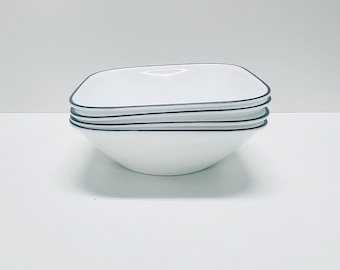 Corelle Fleurs Du Soir/Simple Lines/Simple Sketch (Square Soup/Cereal Bowl 4pcs) | Shopee Malaysia