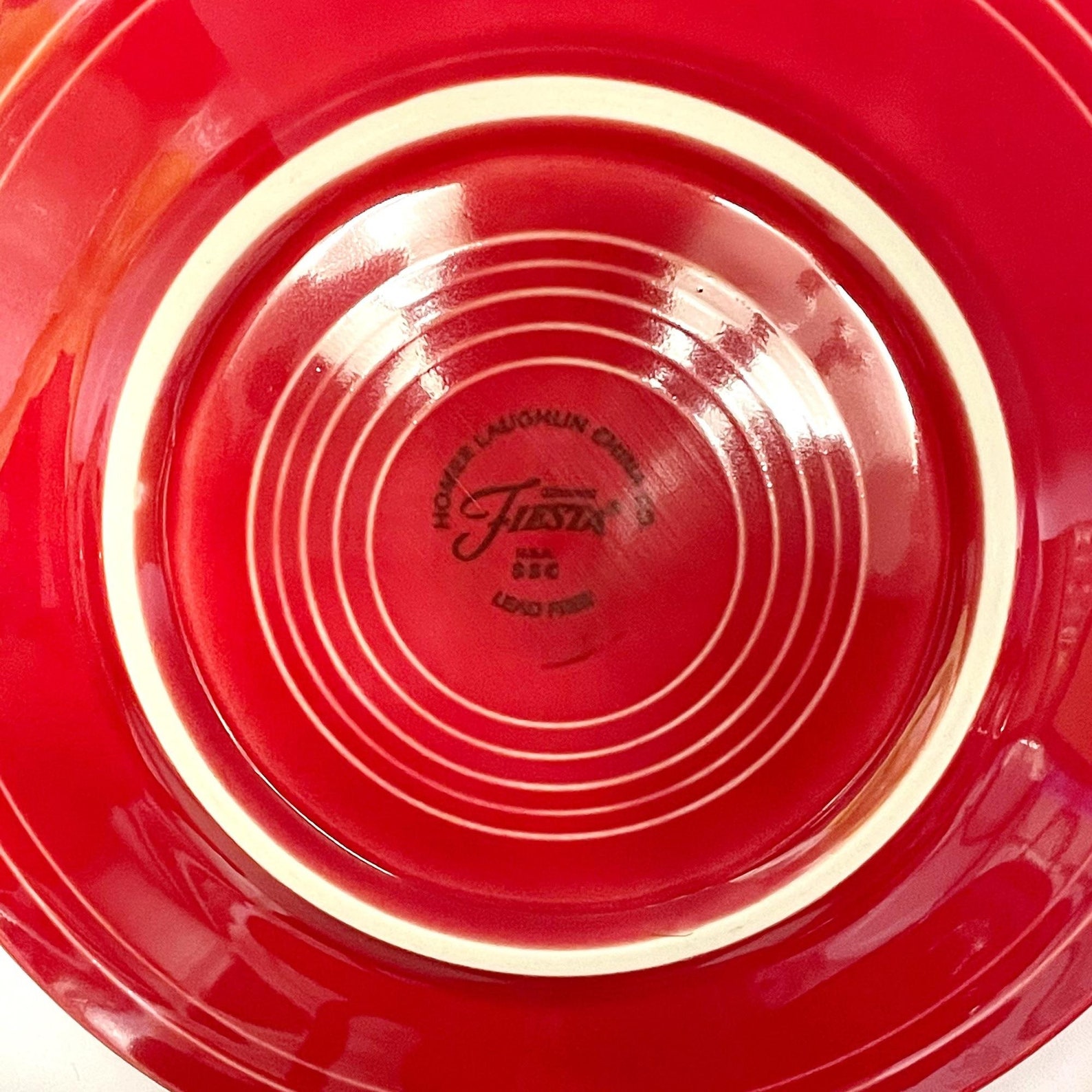 Post 86 Scarlet Red Fiestaware Place Setting Etsy