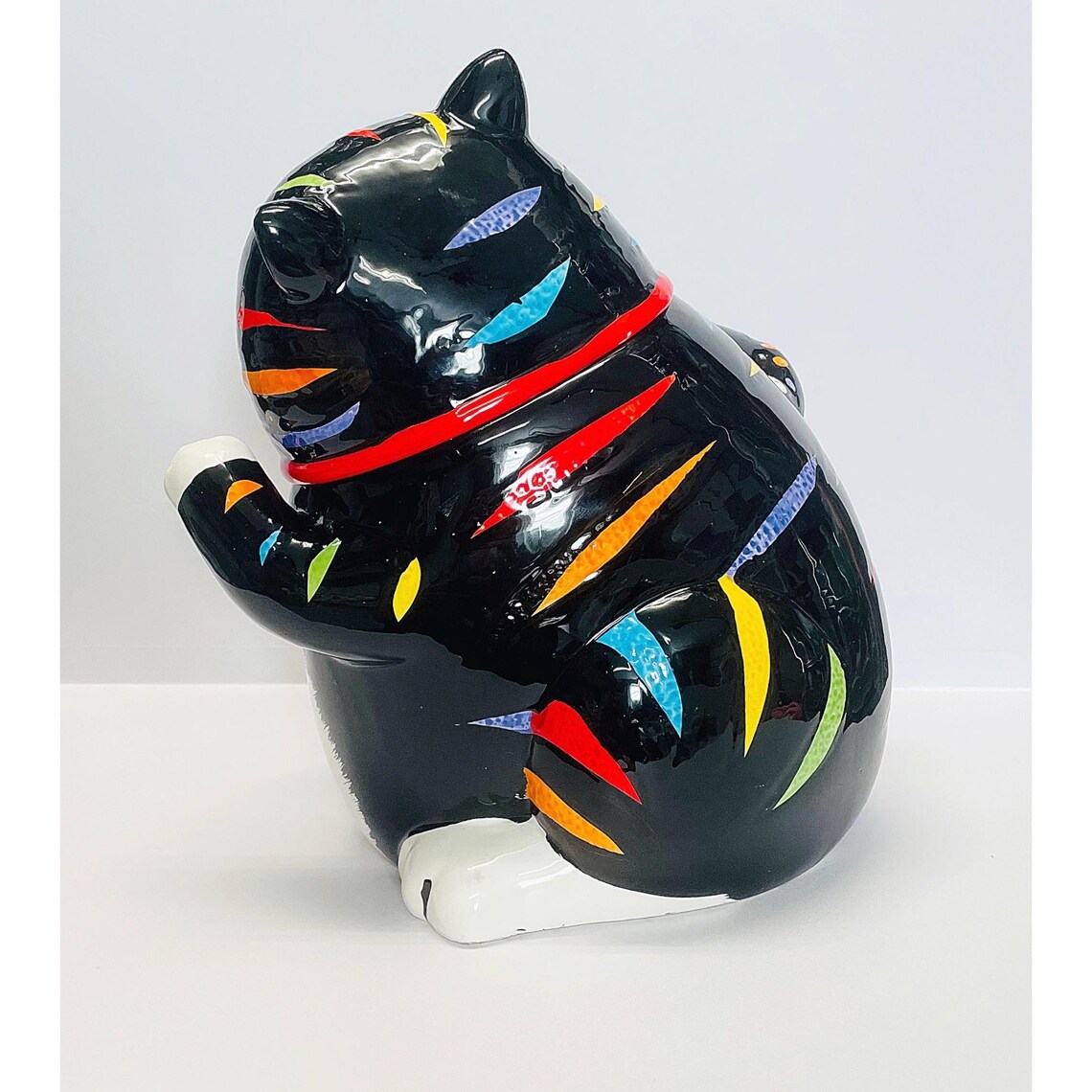CKAO Black Cat Cookie Jar Etsy