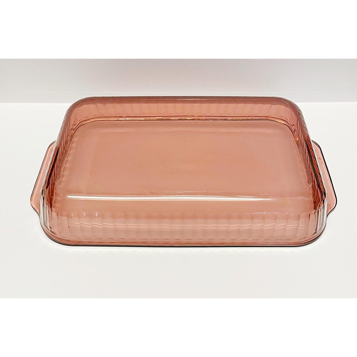 Pyrex Cranberry Ribbed Lasagna Pan 233 R Etsy
