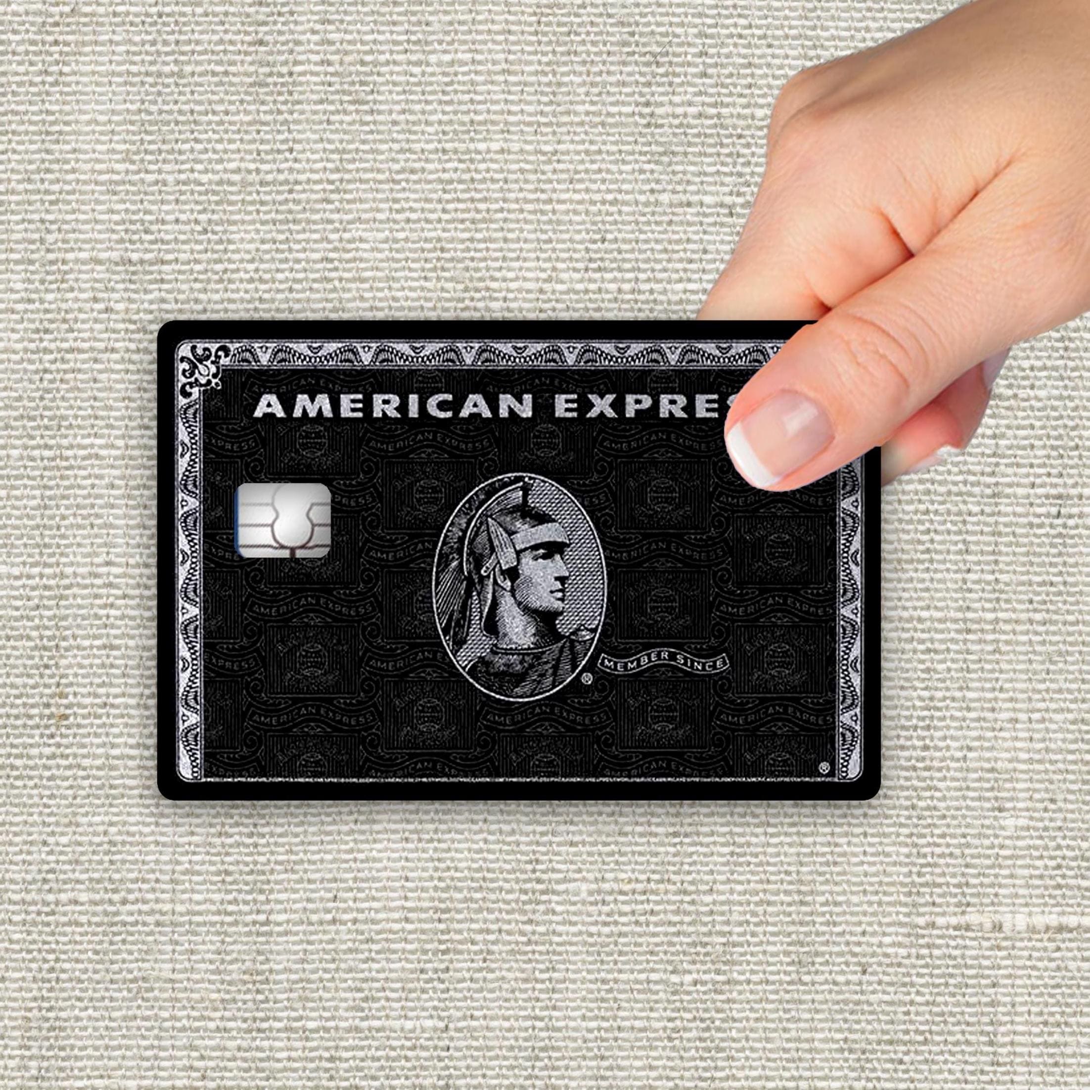 Black Card Credit/Debit Card Skin | AMEX-Inspired Luxury Card Sticker | High-End Metal Card Look | Elite Wallet Upgrade Matte Finish
