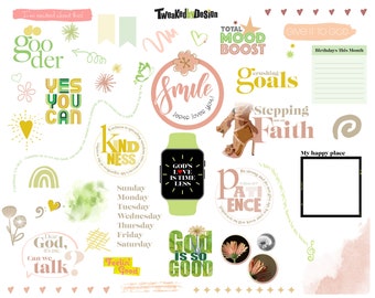 Faith Stickers: christelijke plannerstickers voor Goodnotes (digitale download)