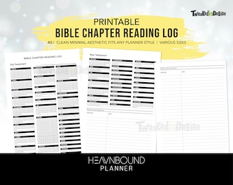 Bijbelhoofdstukleeslogboek | Afdrukbaar | A5