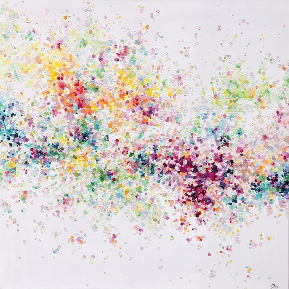 抽象的な果物のパステル画宙花 抽象的な花の絵 宙花0004 （抽象的なお花のイメージ｜フリー写真