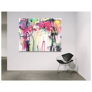 More than a feeling - Extra large modern abstract art, original paintings for wall decor, colourful abstract art, XXL art by Maria Esmar Art