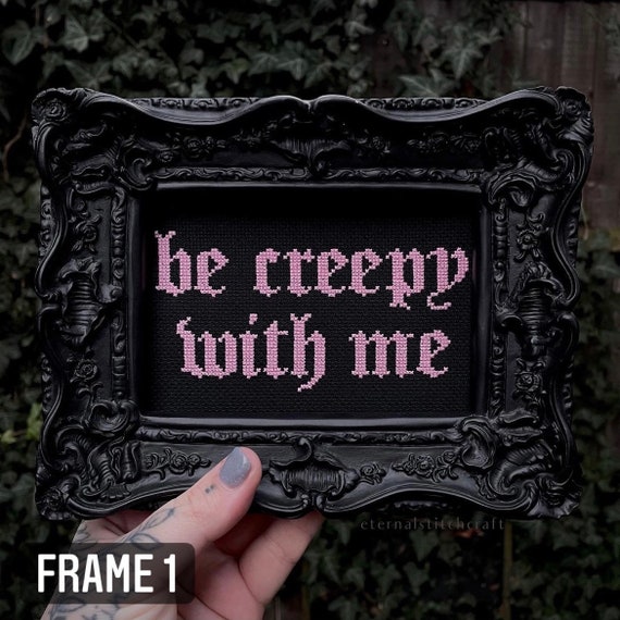 Be Creepy With Me Love Goth Gothic Home Decor Emo - Etsy Finland