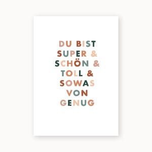 Postkarte | Du Bist Genug